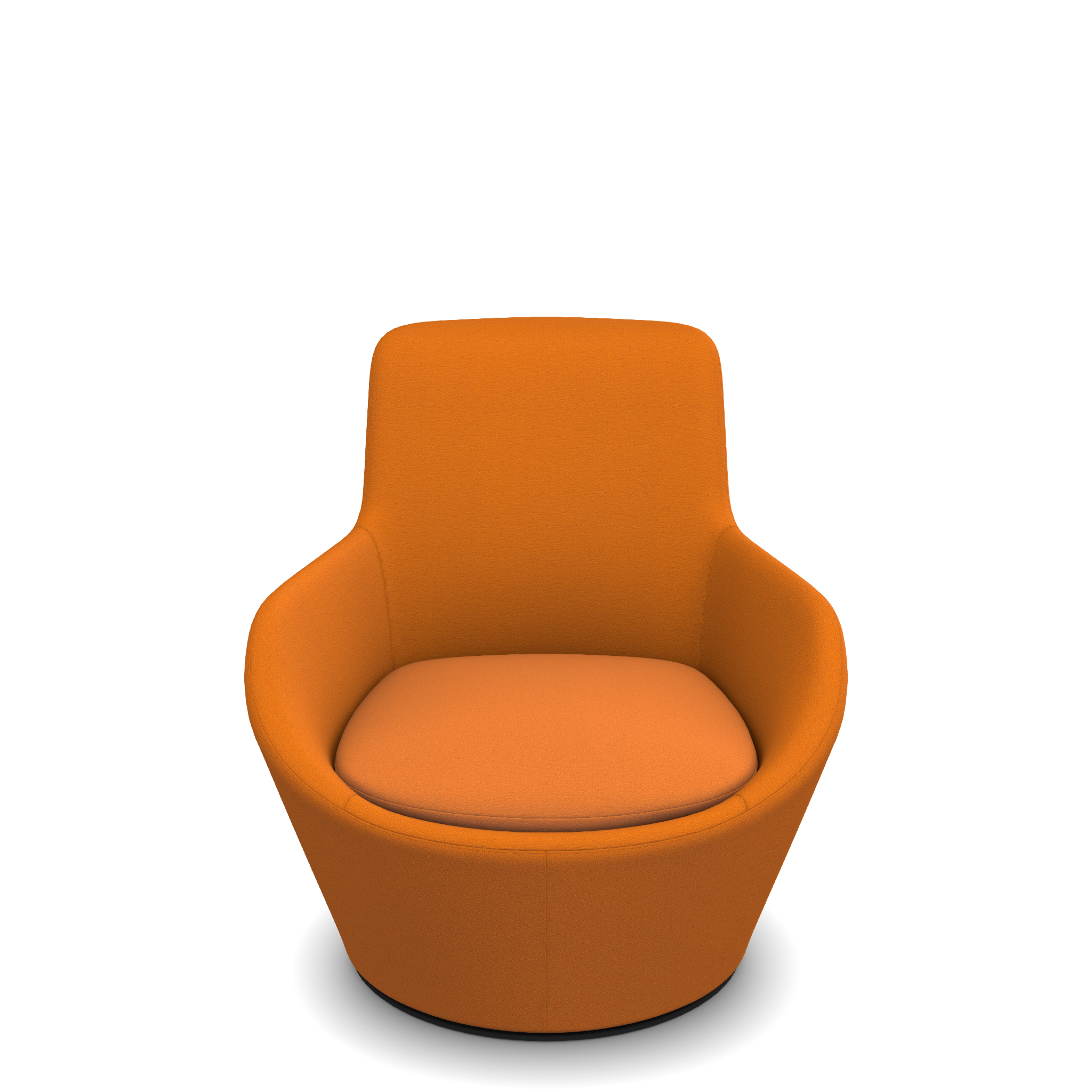 Pre-Owned AllSteel Retreat Orange Swivel Lounge Chair